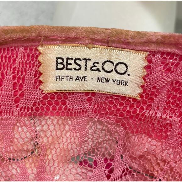 Vintage Best & Co Fifth Ave New York Pink & White silk flowers pillbox Hat main image 8